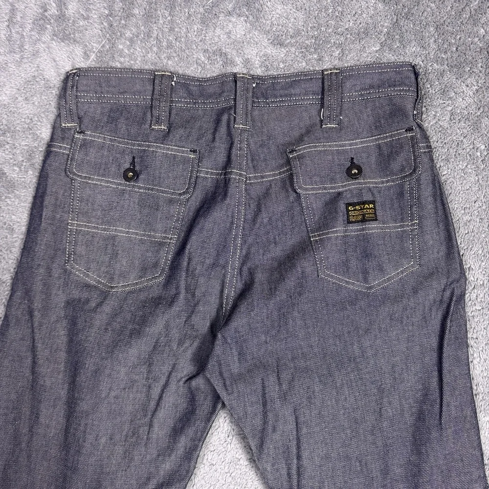 G Star Raw Jeans Mens 34x34 Comwood Bootcut Raw Denim Flap Pockets Baggy Skate